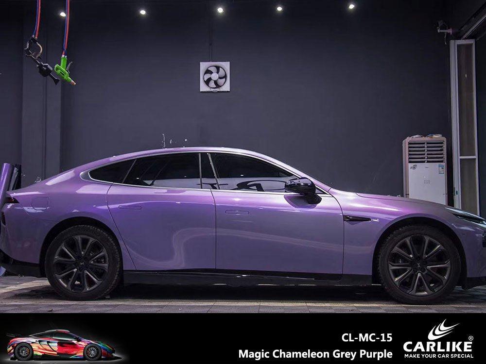 CARLIKE CL-MC-15 Magique Caméléon Gris Violet Vinyle — 