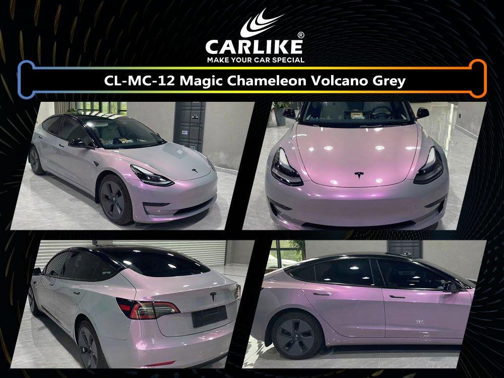 CARLIKE CL-MC-12P Magique Caméléon Volcano Gris Vinyle PET Liner — 