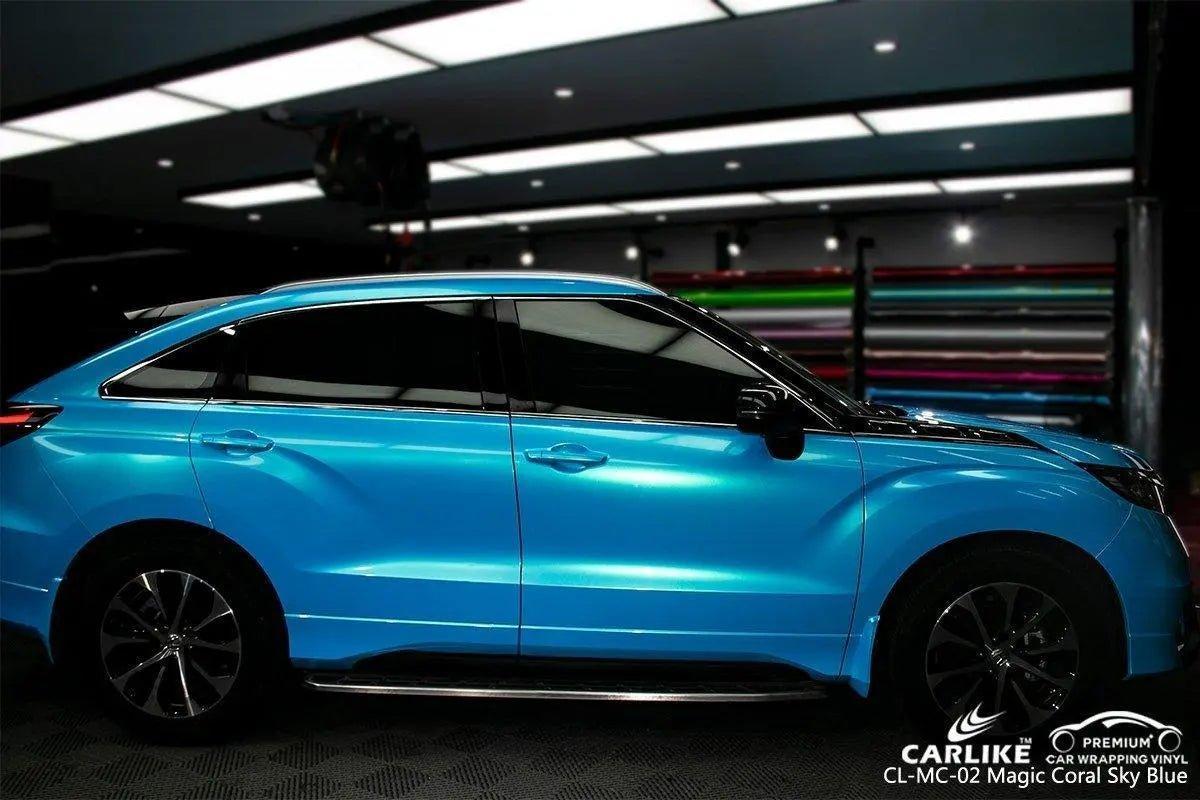 CARLIKE CL-MC-02 Magique Caméléon Or Bleu ciel Vinyle — 