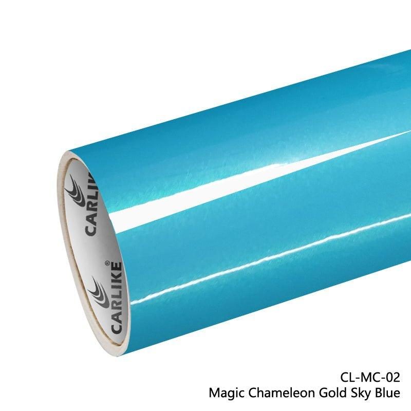 CARLIKE CL-MC-02 Magique Caméléon Or Bleu ciel Vinyle — 