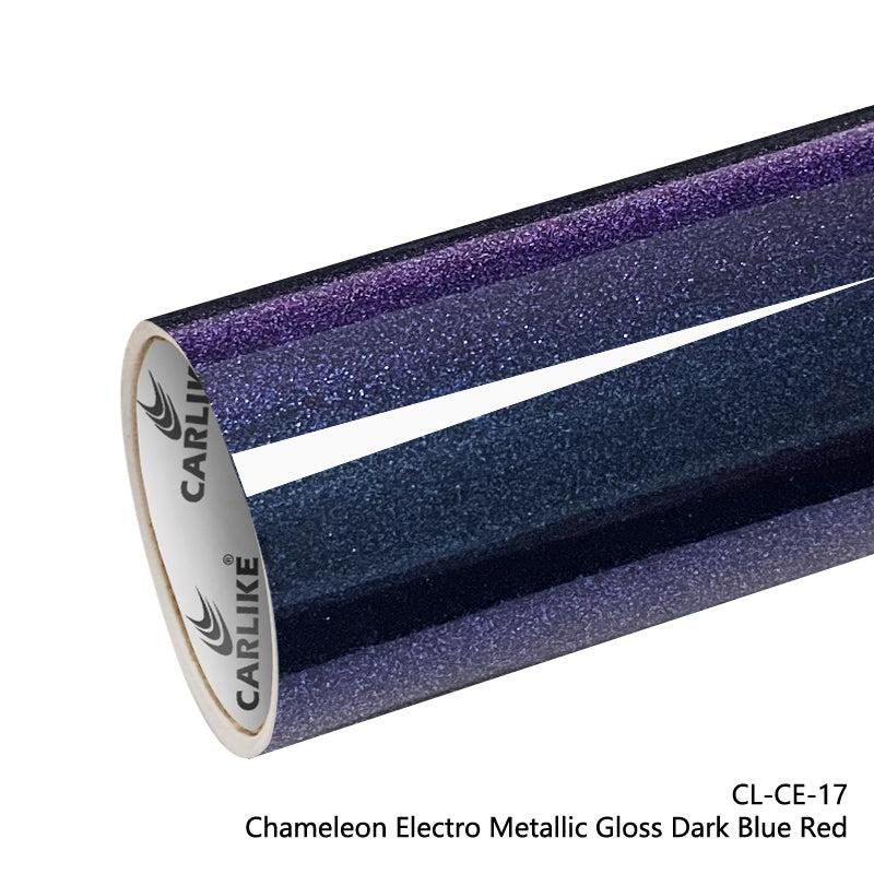 CARLIKE CL-CE-17 Caméléon Électro Métallisé Brillant Foncé Bleu Rouge Vinyle — 
