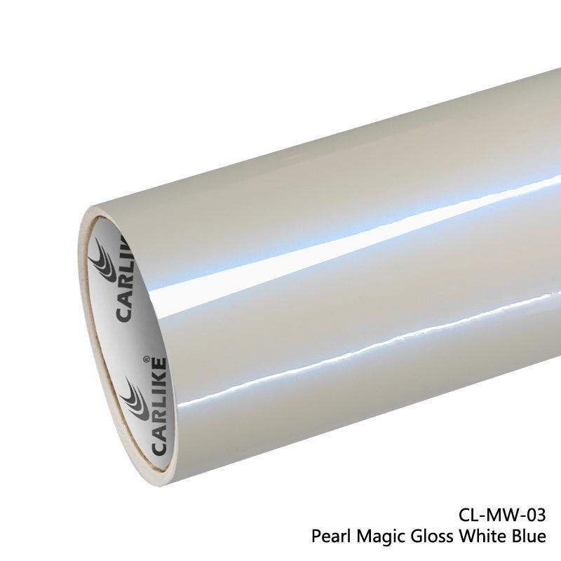 CARLIKE CL-MW-03 Nacré Magique Brillant Blanc Bleu Vinyle — 
