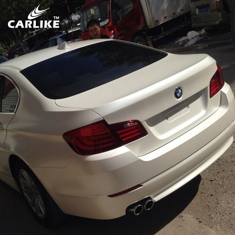 CARLIKE CL-MW-01 Nacré Magique Brillant Blanc Or Vinyle — 