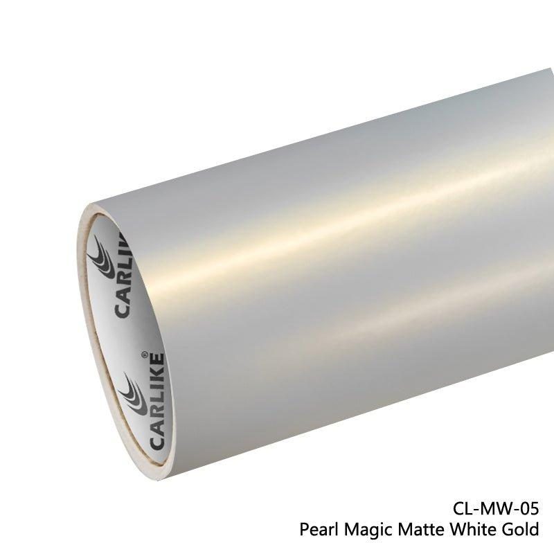 CARLIKE CL-MW-05 Nacré Magique Mat Blanc Or Vinyle — 