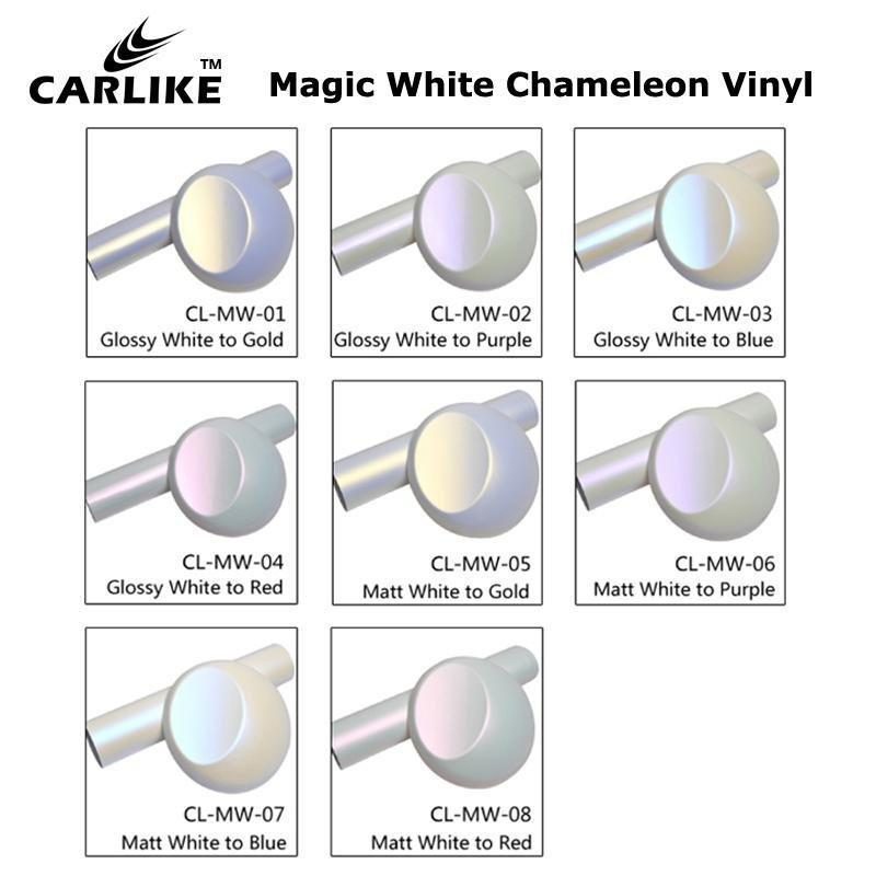 CARLIKE CL-MW-06 Nacré Magique Mat Blanc Violet Vinyle — 