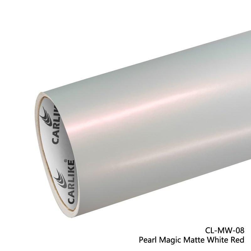 CARLIKE CL-MW-08 Pearl Magic Matte White Red Vinyl — 