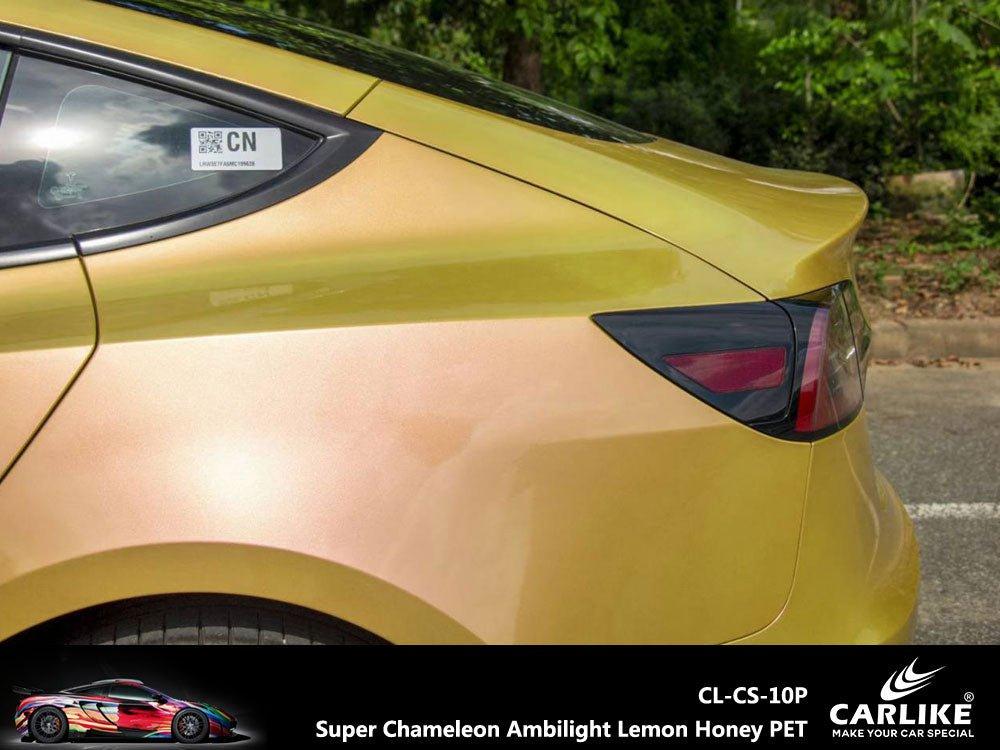 CARLIKE CL-CS-10P Super Caméléon Ambilight Citron Honey Vinyle PET Liner — 