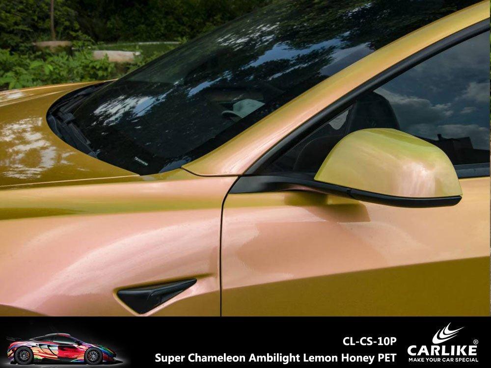 CARLIKE CL-CS-10P Super Caméléon Ambilight Citron Honey Vinyle PET Liner — 