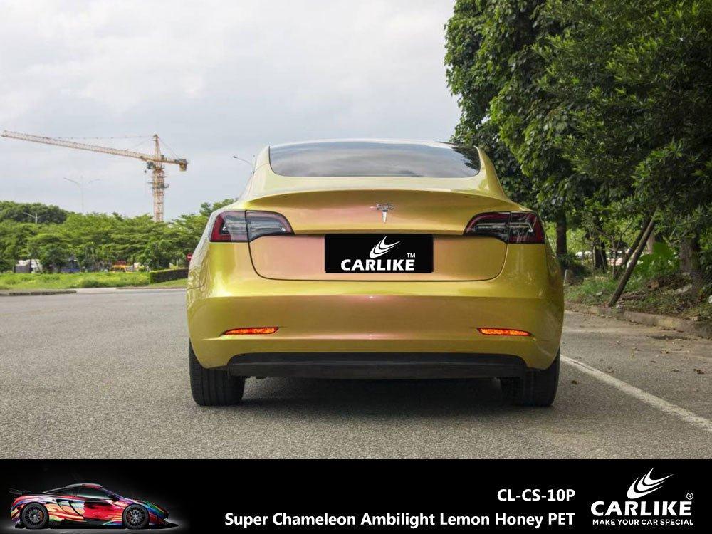 CARLIKE CL-CS-10P Super Caméléon Ambilight Citron Honey Vinyle PET Liner — 