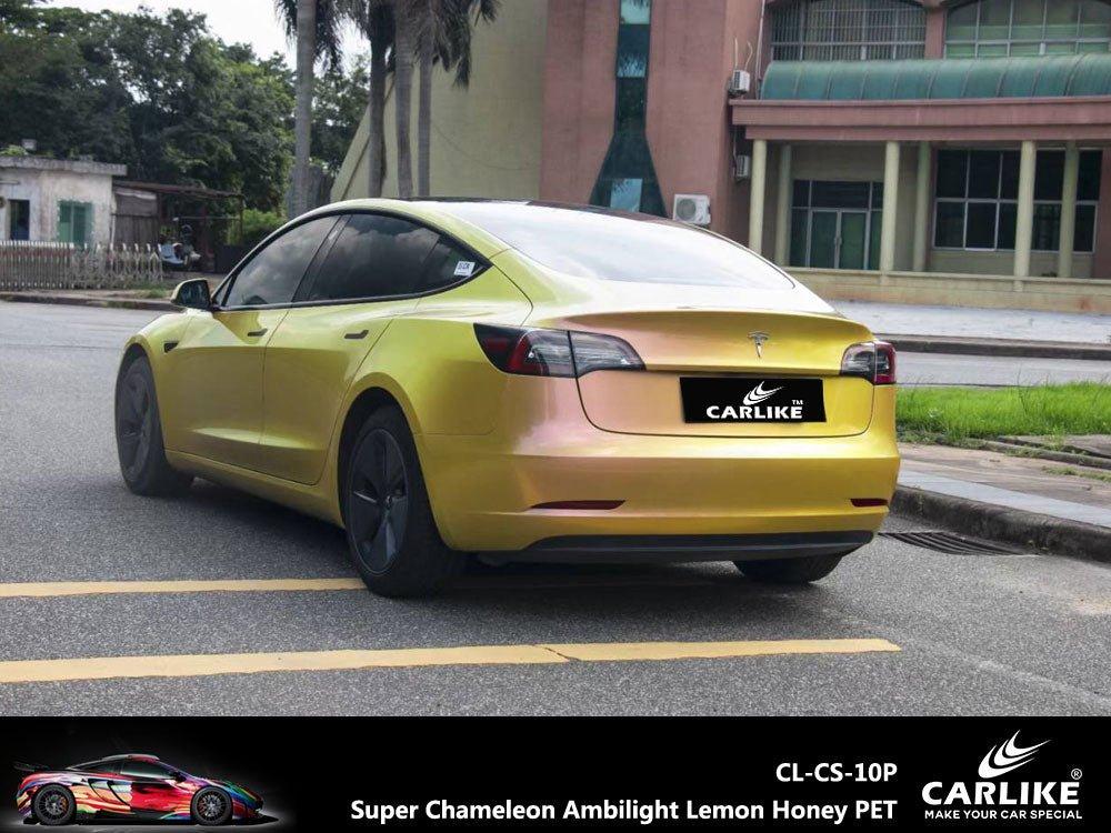 CARLIKE CL-CS-10P Super Caméléon Ambilight Citron Honey Vinyle PET Liner — 