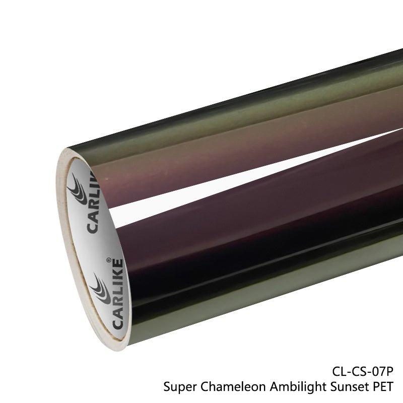 CARLIKE CL-CS-07P Super Caméléon Ambilight Coucher de soleil Vinyle PET Liner — 