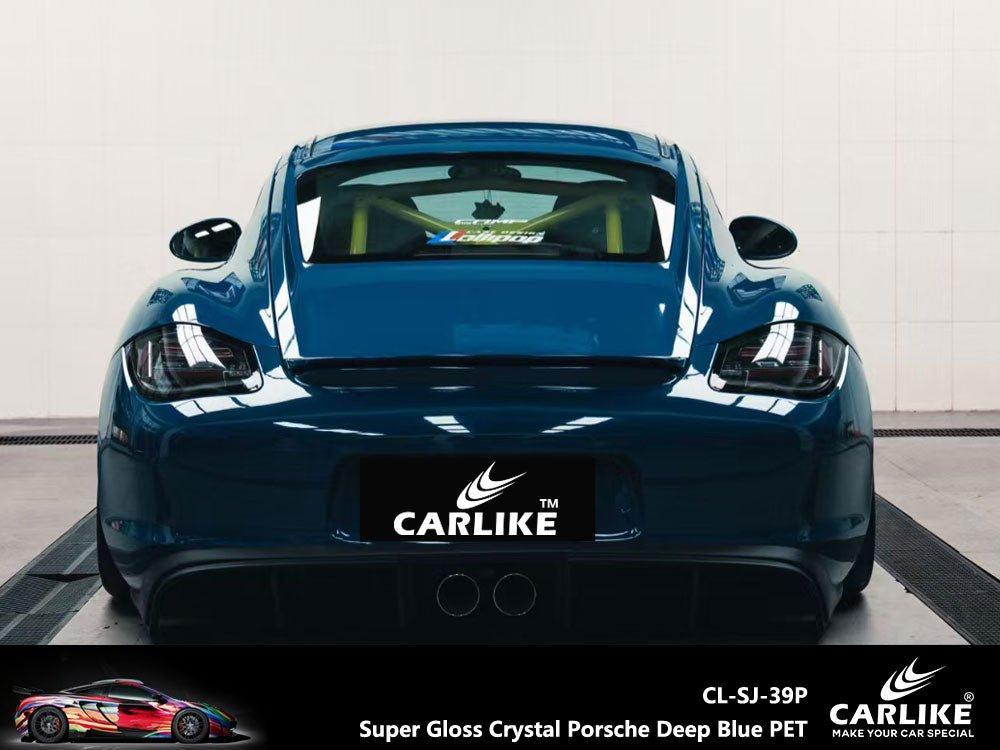 CARLIKE CL-SJ-39 Ultra-brillant Cristal Porsche Profond Bleu Vinyle — 