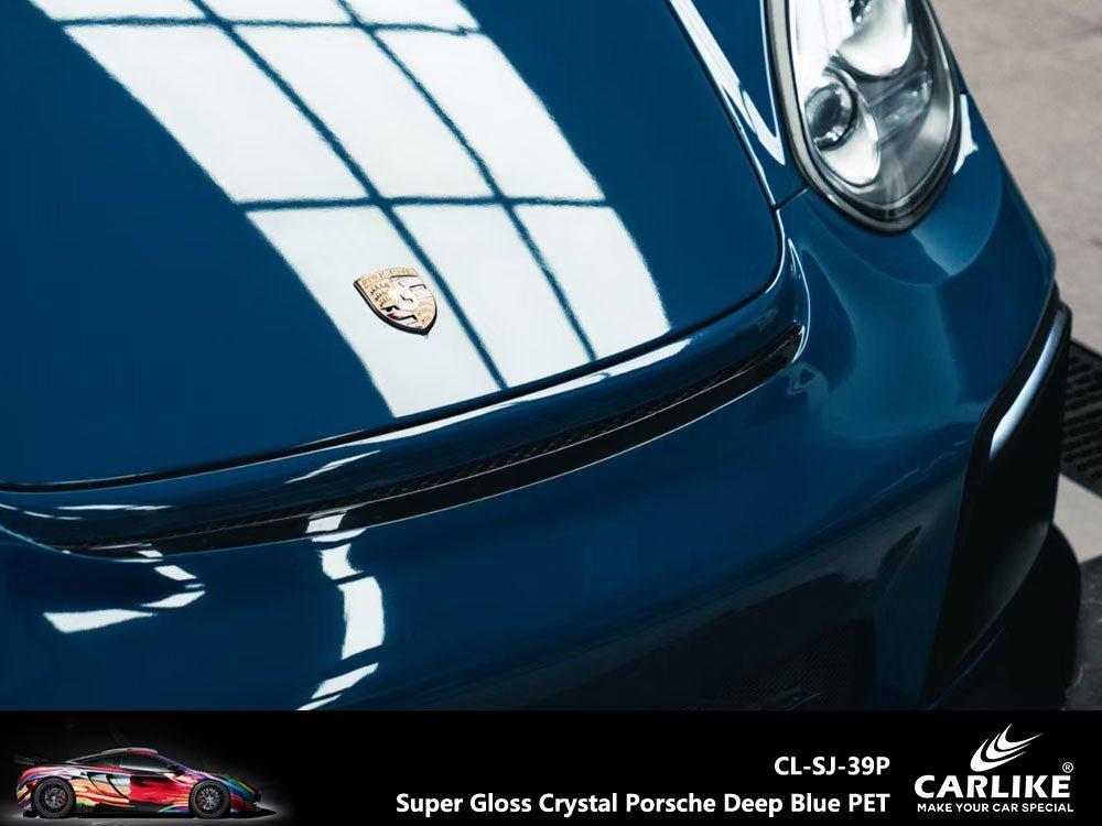 CARLIKE CL-SJ-39 Ultra-brillant Cristal Porsche Profond Bleu Vinyle — 