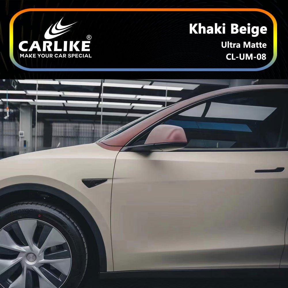 CARLIKE CL-UM-08 Ultra Mat Kaki Beige Vinyle — 